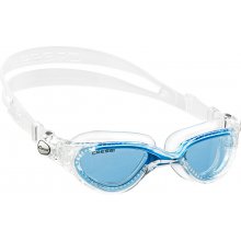 Очки  для плаванья CRESSI FLASH силикон прозрачный, оправа прозрачо-голубая, просветленная оптика